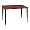 Regency Kahlo Training Tables, 42 W, 24 L, 29 H, Wood, Metal Top, Cherry MTPL4224CHBK - alternate 1